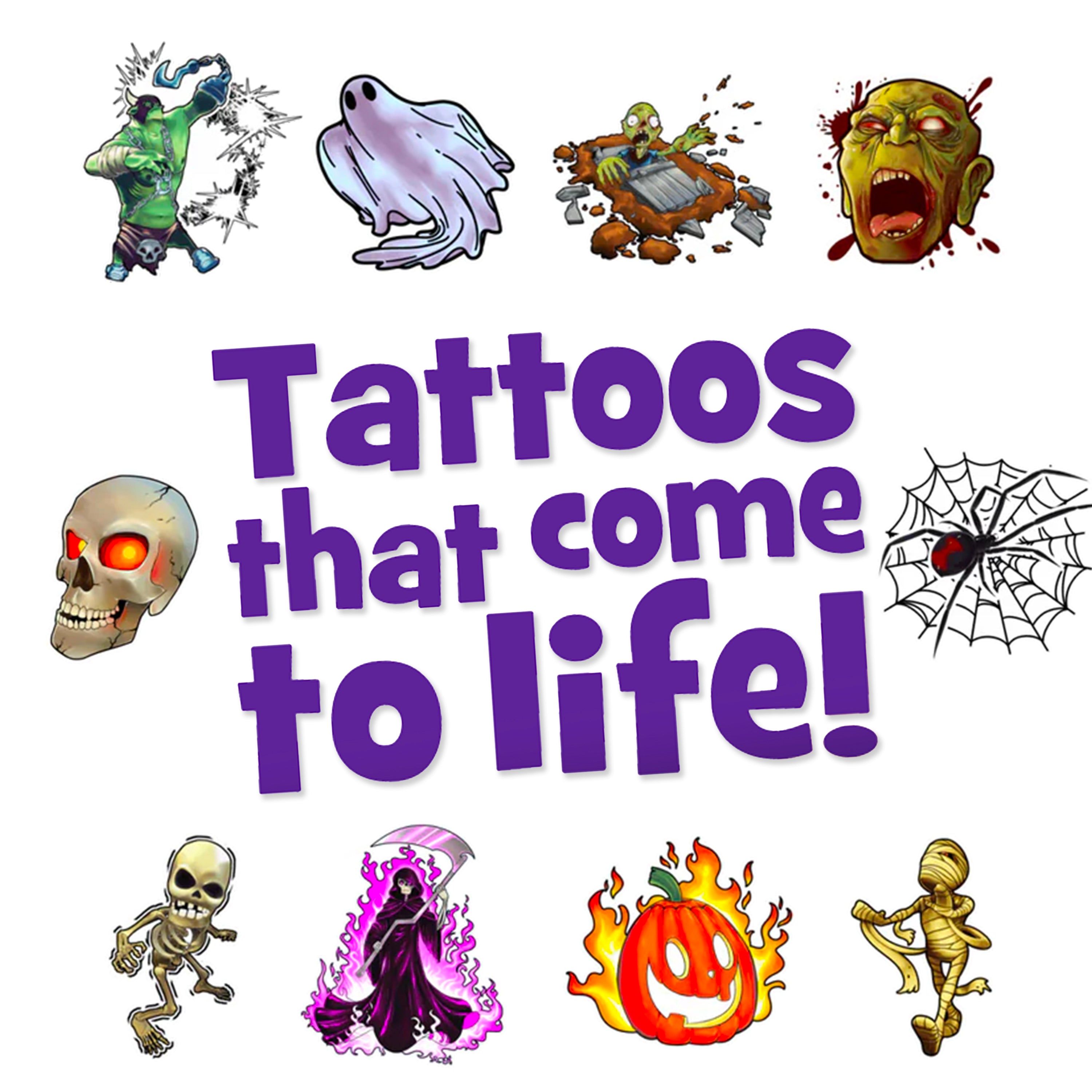 HoloToyz - Monster Mash AR Tattoos